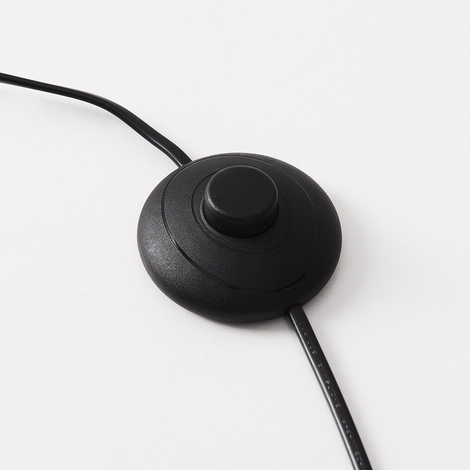 Gulvlampe Papira med linned lampeskærm