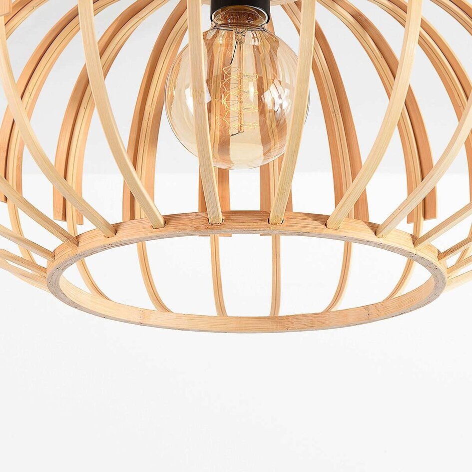 Loftlampe med åben bambusskærm - Karo