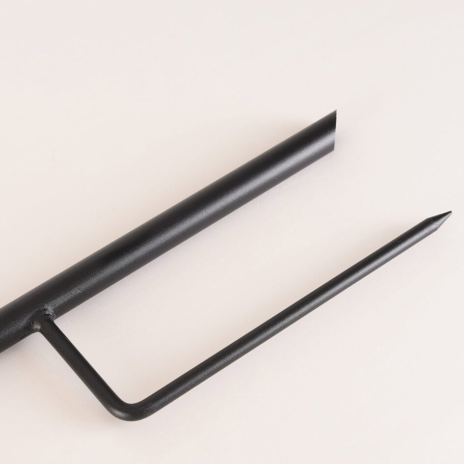 Metalliske havepæle med krog 120 cm - sæt med 5 stk.