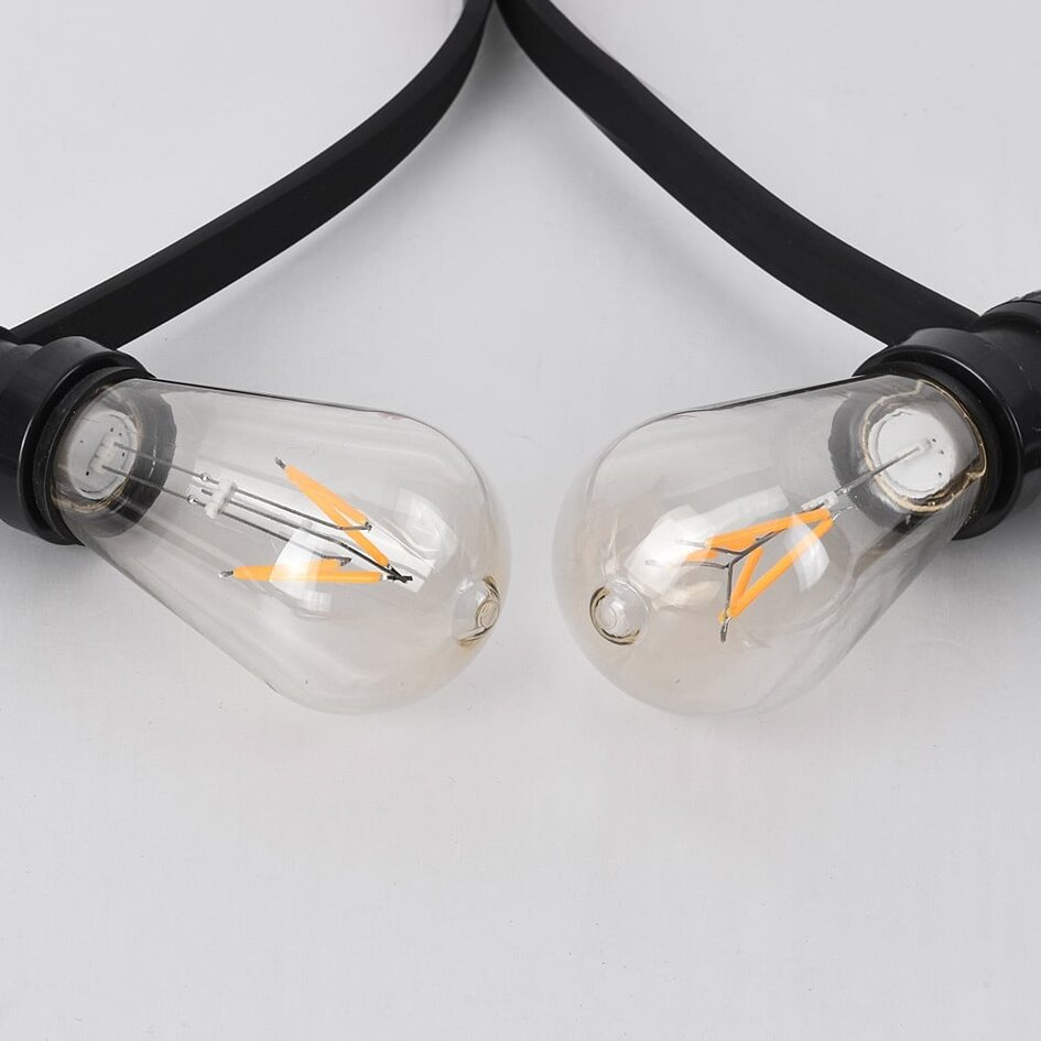 E27 LED-edisonpære, filament - 3,5 watt / 2200K el. 2700K / Ø60 / dæmpbar