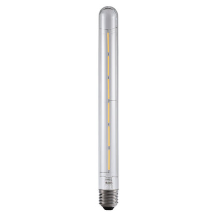 Dæmpbar E27 LED-rørpære LED, transparent 6W 30 cm (2700K)