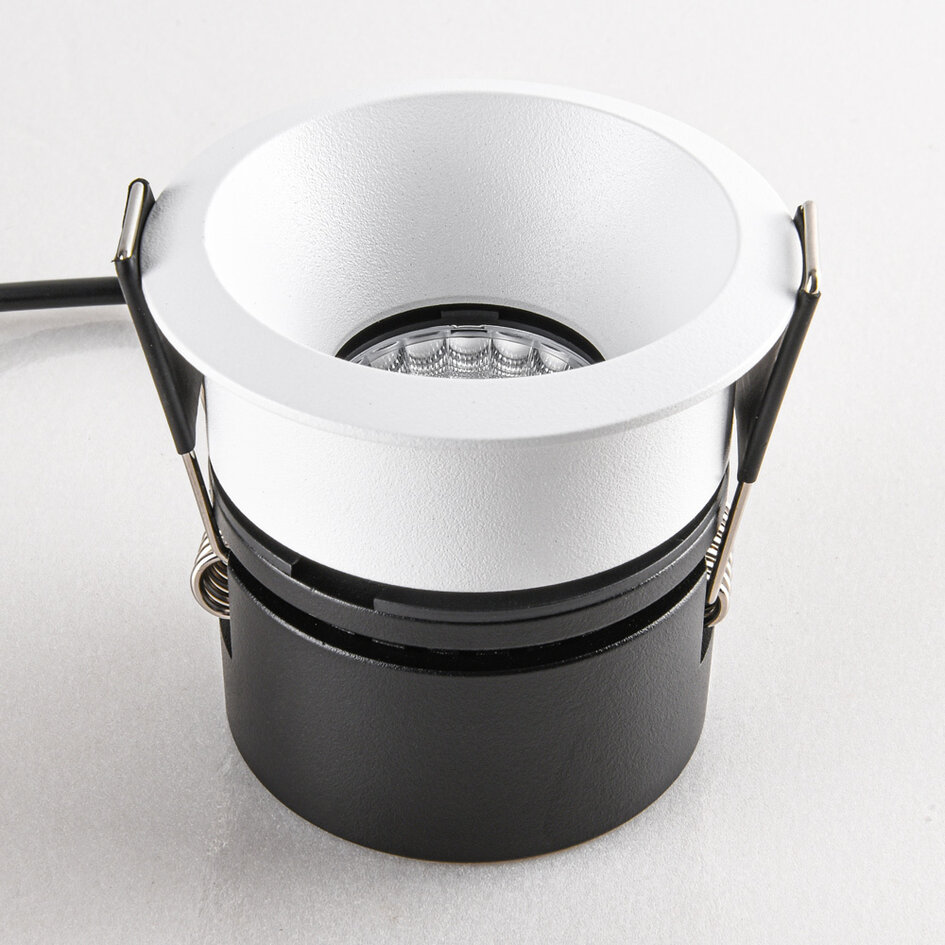 9W indbygget spot Meya med ring 3 - Hvid