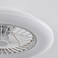 Loftventilator med dæmpbart LED-lys og fjernbetjening - Cakir - hvid