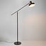 Gulvlampe Tom med justerbar arm - kaffebrun