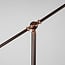 Gulvlampe Tom med justerbar arm - kaffebrun