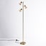 Gulvlampe Pieta, 3 lyskilder med amber glas - justerbar
