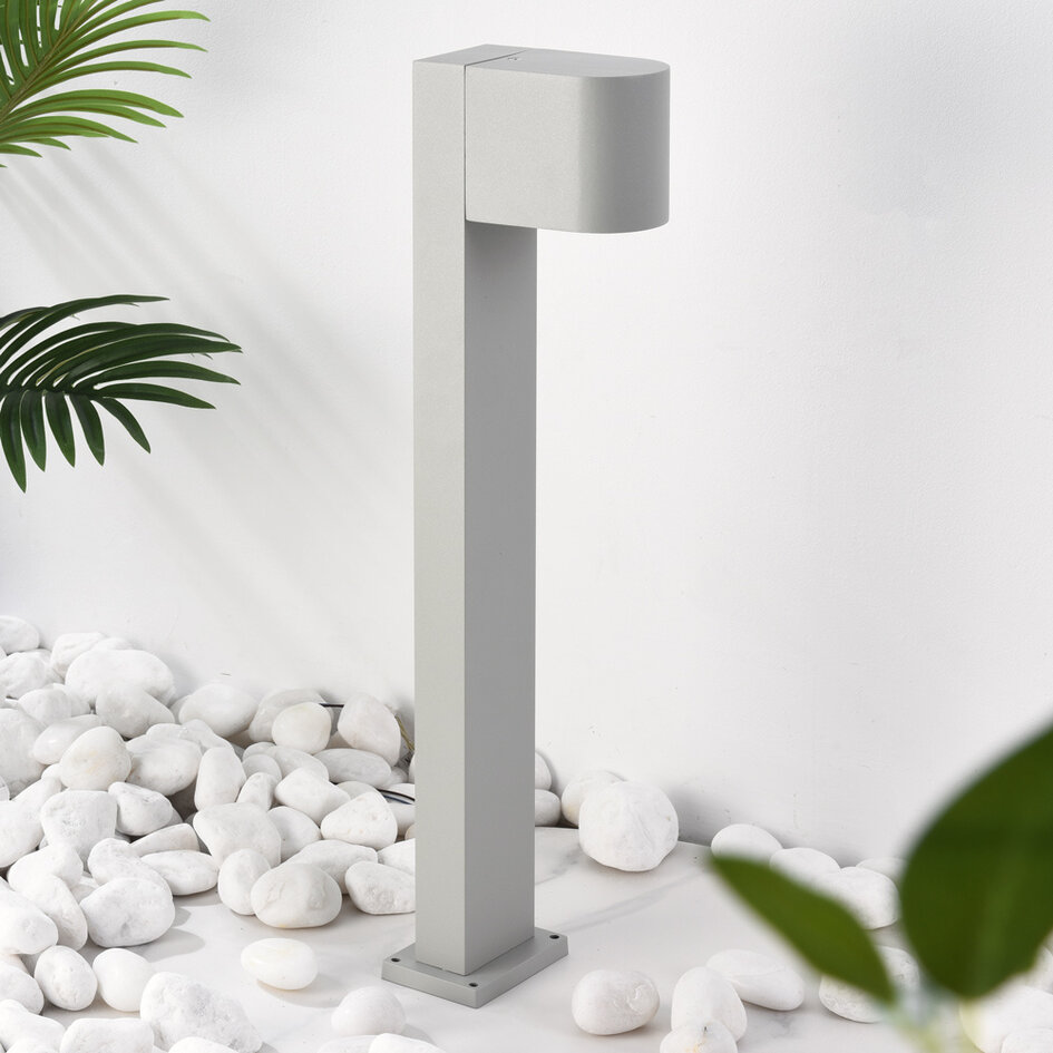 Industriel bedlampe, 50 cm - Simone - grå