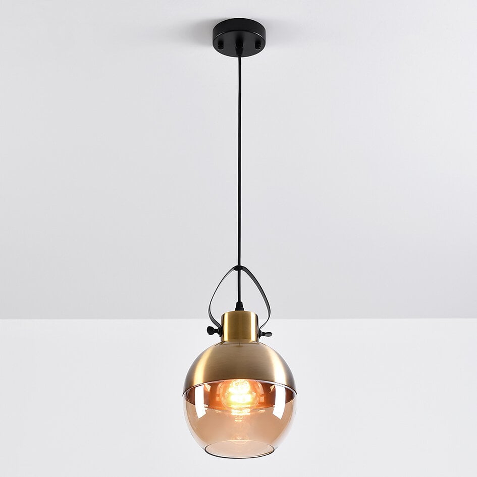 Pendel Laure - art deco i amber glas