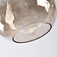 Loftpendel med cognacfarvet glas - Verona