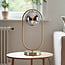 Bordlampe George - guld med røgfarvet glas
