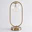 Bordlampe George - guld med transparent glas