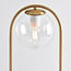 Bordlampe George - guld med transparent glas