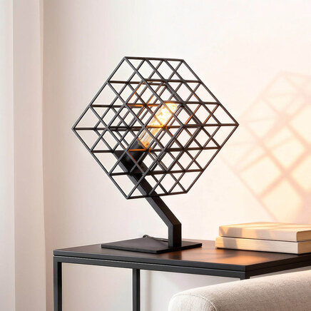 Dekorativ bordlampe - Piazza - sort