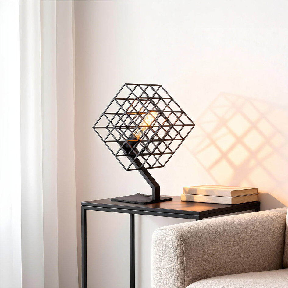 Dekorativ bordlampe - Piazza - sort