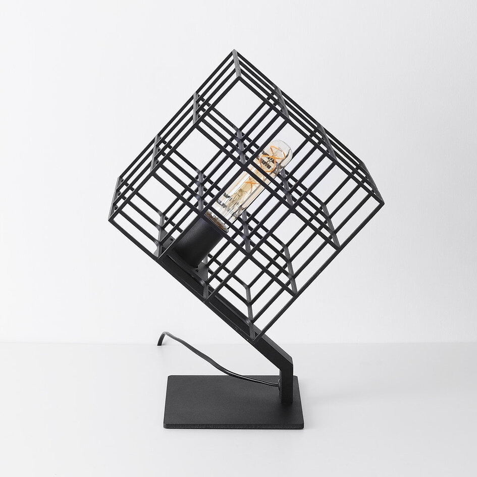 Dekorativ bordlampe - Piazza - sort