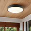 Udendørs loftlampe / LED-plafond - Landon - sort