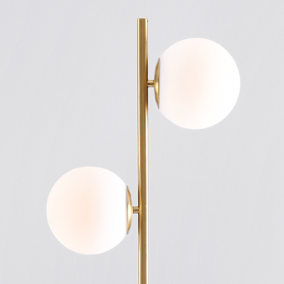 Standerlampe med 2 glaskugler - Phae