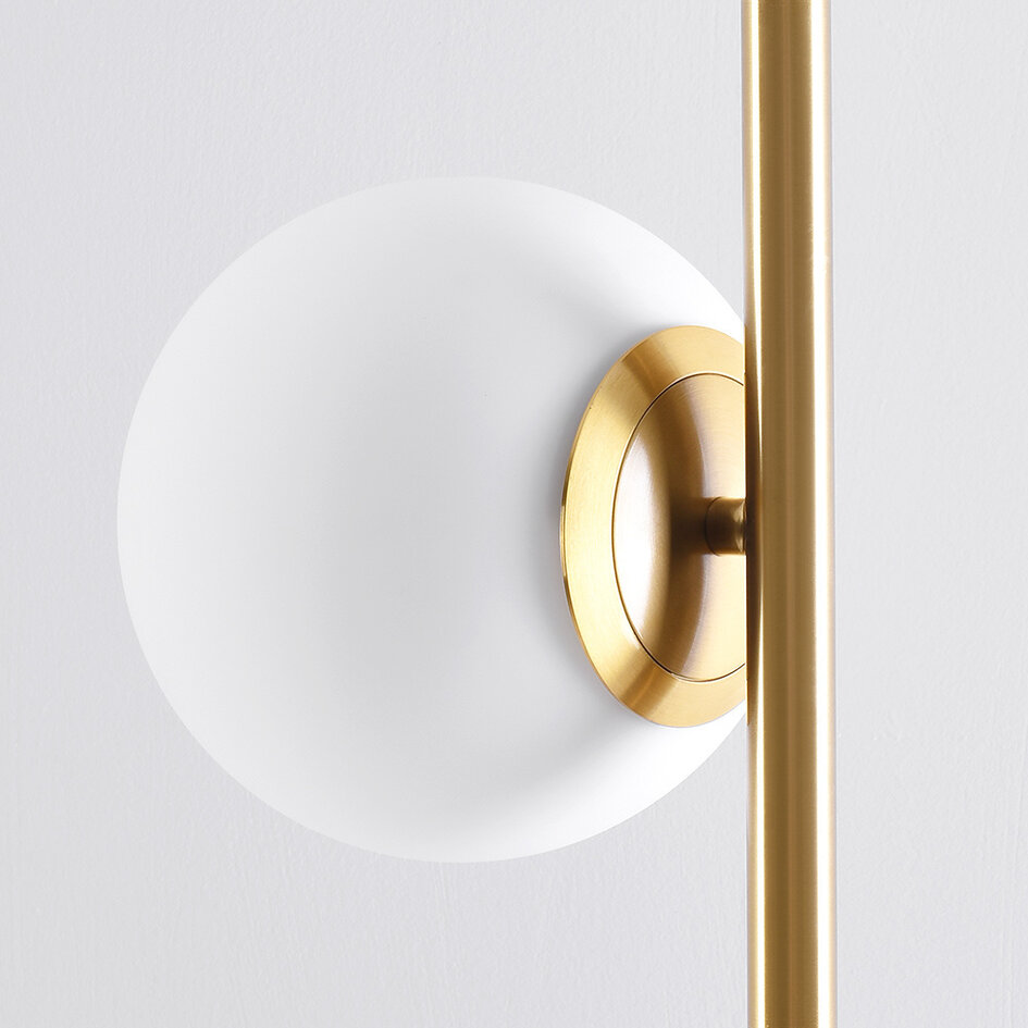 Standerlampe med 2 glaskugler - Phae