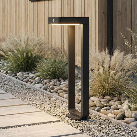 Solcelle bedlampe med sensor - Pelle - sort