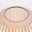 Bordlampe Inci - guld med rillet amber glas