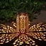 Solcelle bordlampe Devi - bronze med integreret LED