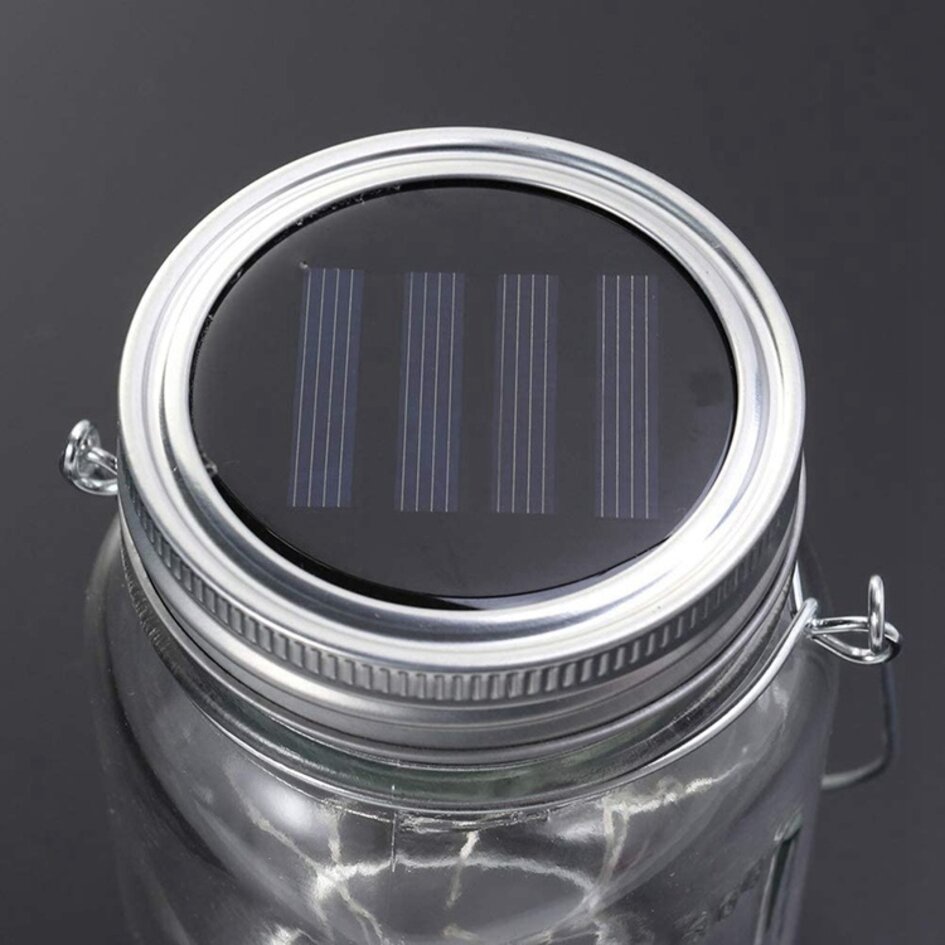 Solcelle bordlampe Gaia med lyskæde - integreret LED