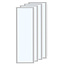 Sæt med 4 LED-paneler 30 x 120 cm, 30 W, 6500 K – 120 lm/W