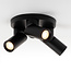Industriel loftlampe Gil med 3 lyskilder - sort