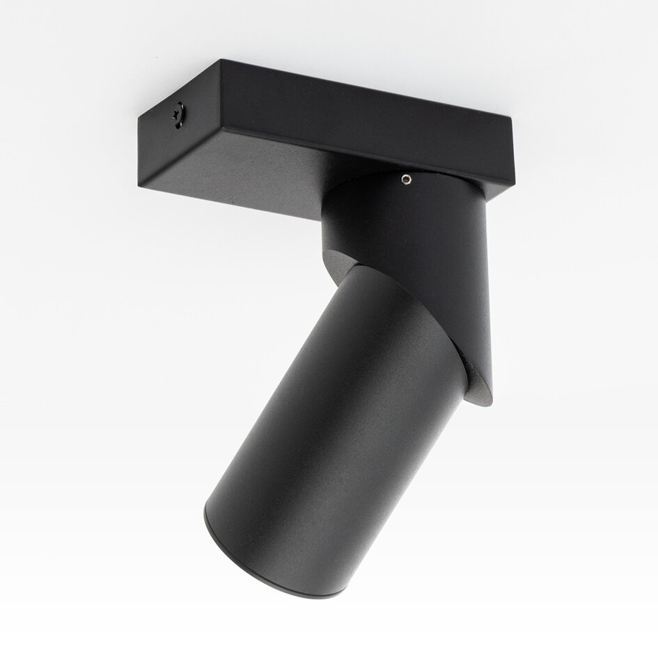 Klassisk spotlampe med rotérbart spot - Eve - sort