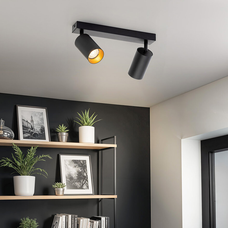 Industriel loftlampe Sol med 2 lyskilder - justerbar