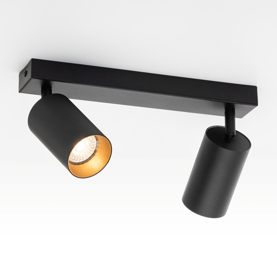 Industriel loftlampe Sol med 2 lyskilder - justerbar
