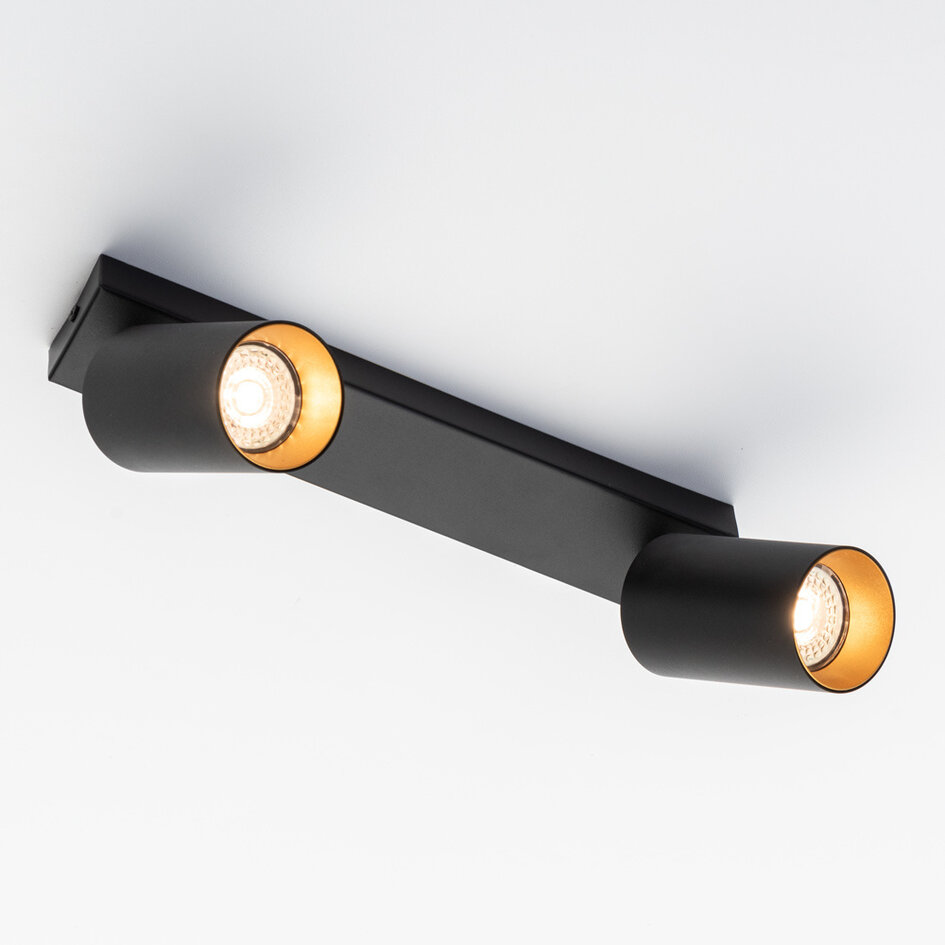 Industriel loftlampe Sol med 2 lyskilder - justerbar