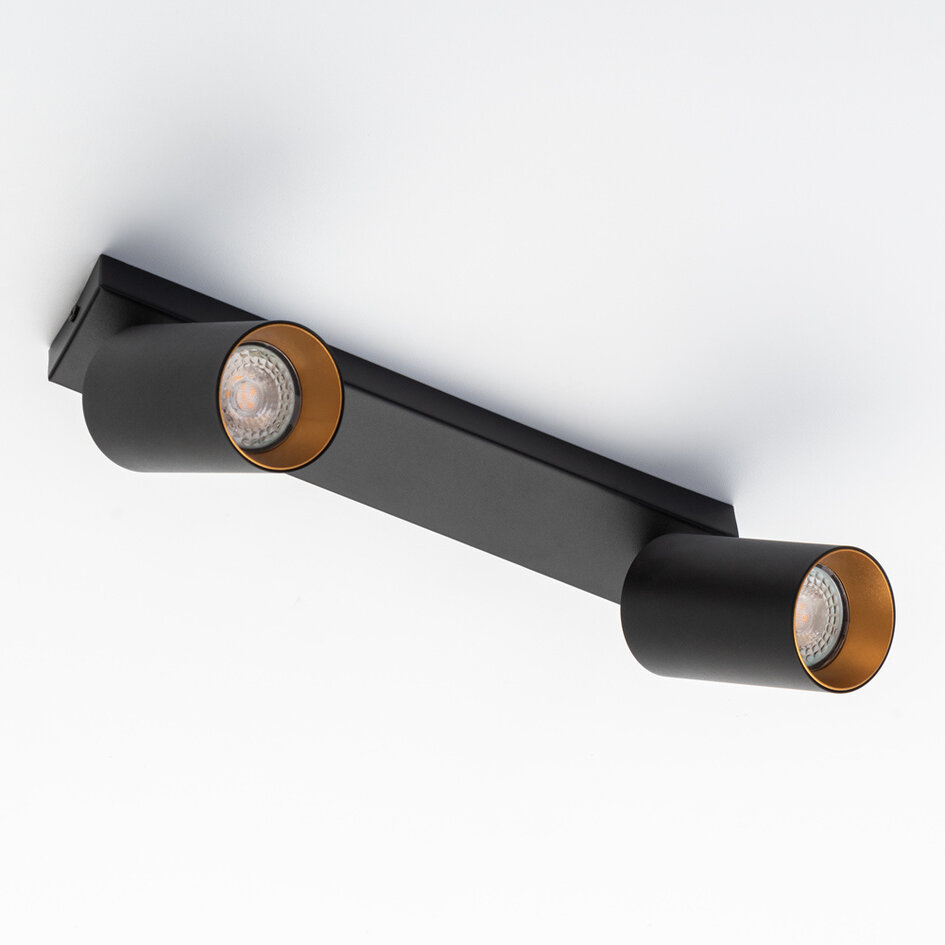 Industriel loftlampe Sol med 2 lyskilder - justerbar