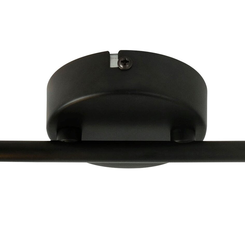 Industriel loftlampe med 2 spots - Julia - sort