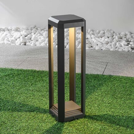 Design stående udendørslampe Cobalt - antracitgrå med integreret LED