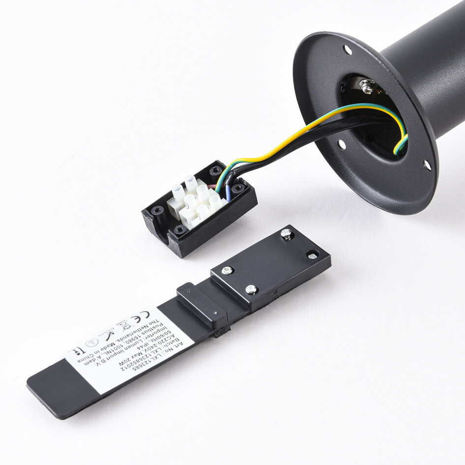 Moderne bedlampe, 80 cm - Bruno - sort