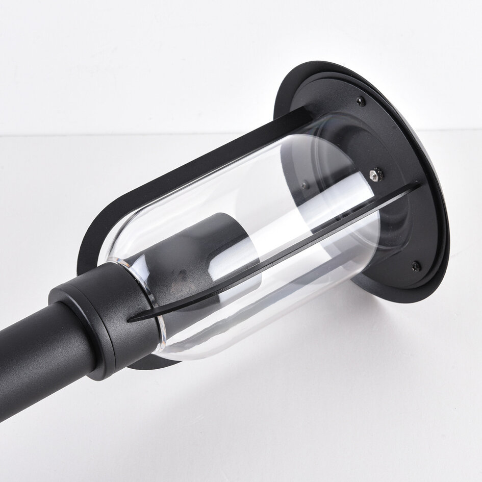 Bedlampe i landlig stil, 80 cm - Alessandro - sort