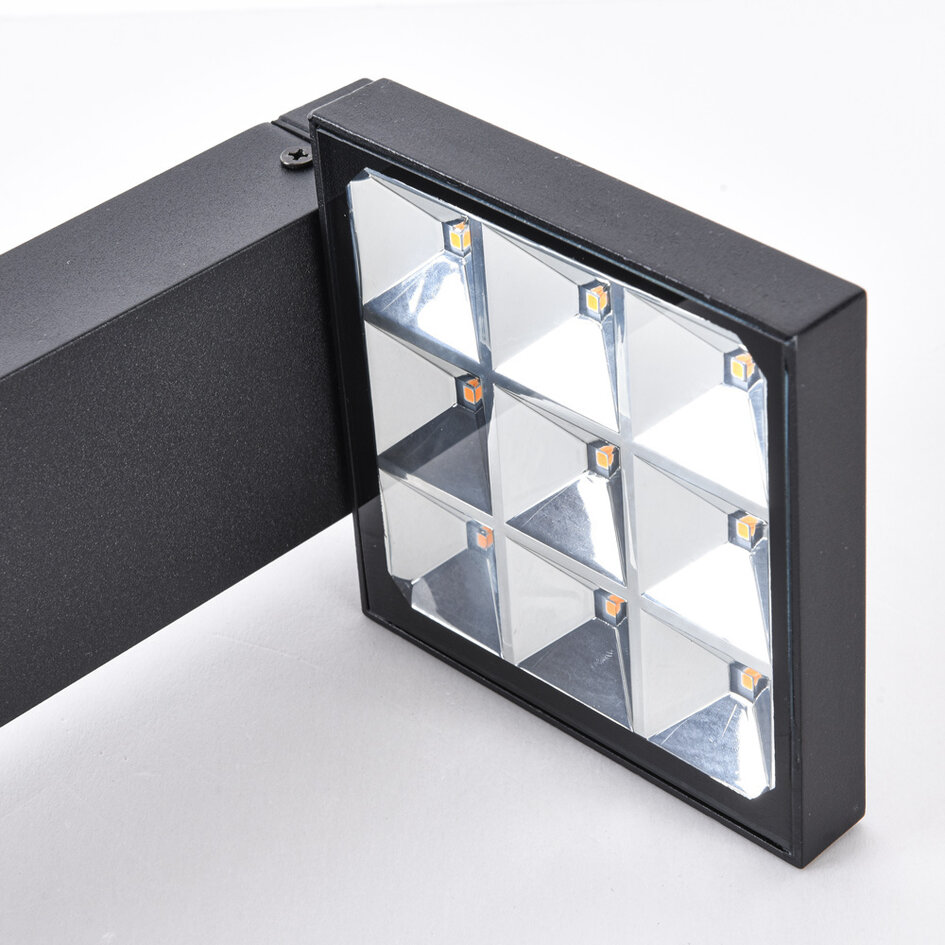 Moderne LED-bedlampe, 50 cm - Carla - sort