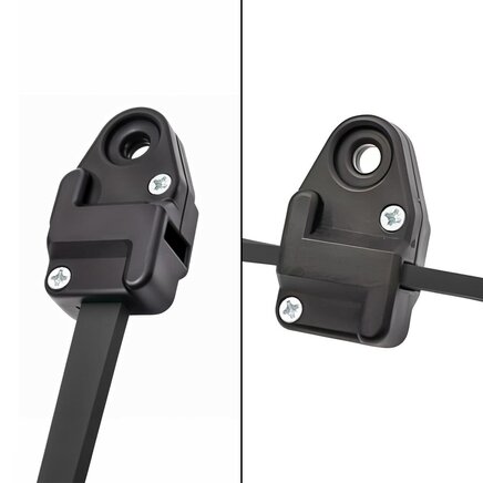 Endestykke med hul til ophængning