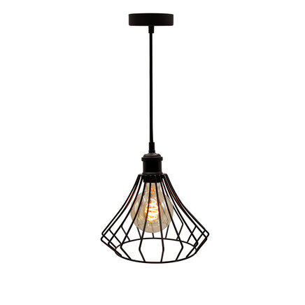 Pendel Kiki inkl. G95 spiralpære på 5W i amber glas, 1800K