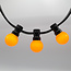 Orange stiftpære - 1 watt / Ø45