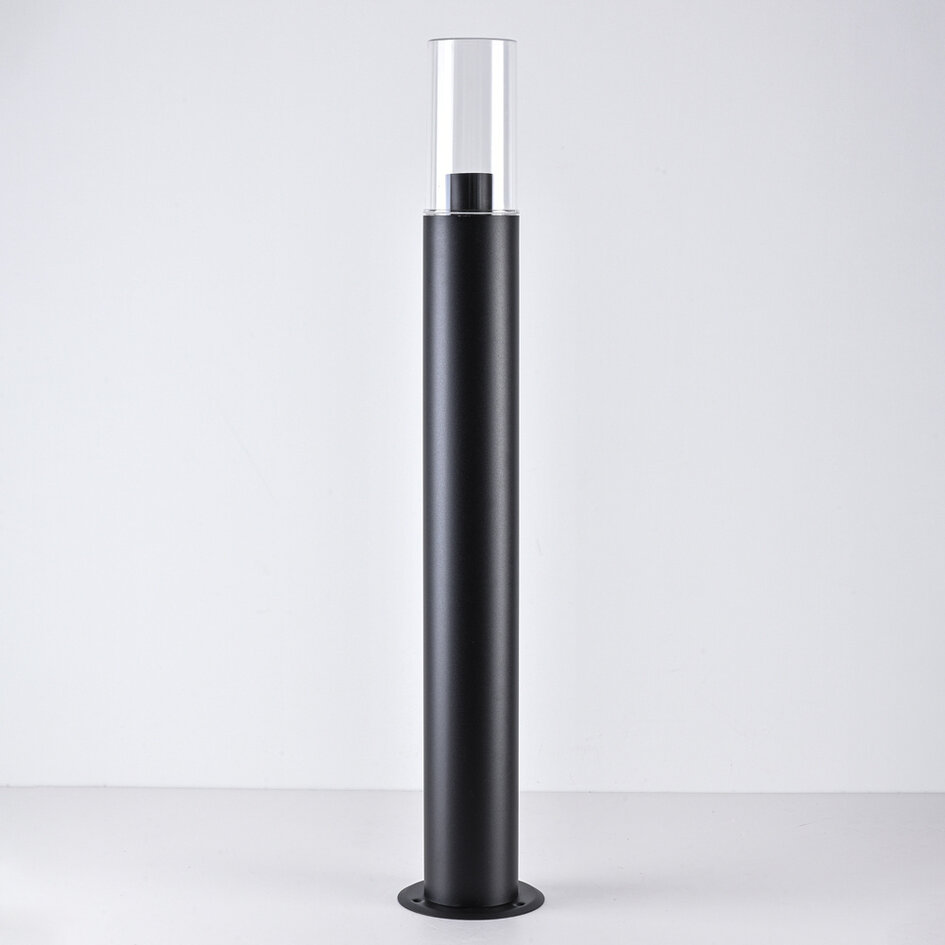 Bedlampe i rustfrit stål, 80 cm - Stella - sort