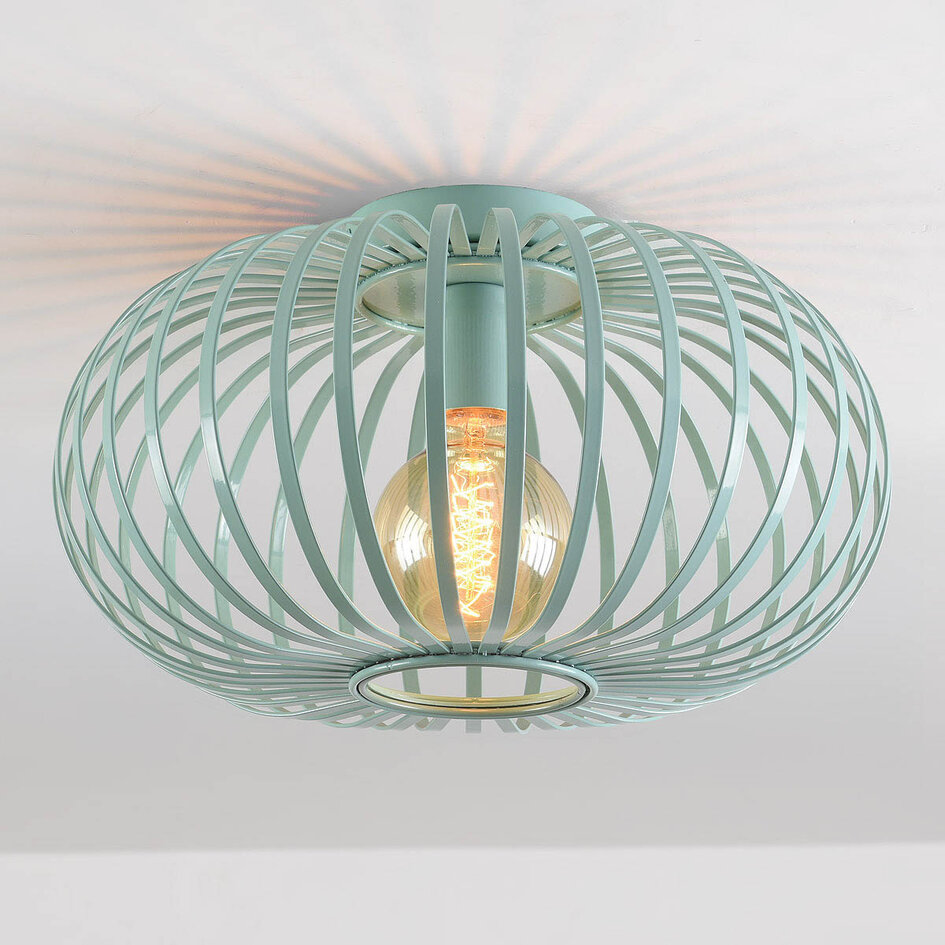 Loftlampe, metal - Fiore - mintgrøn