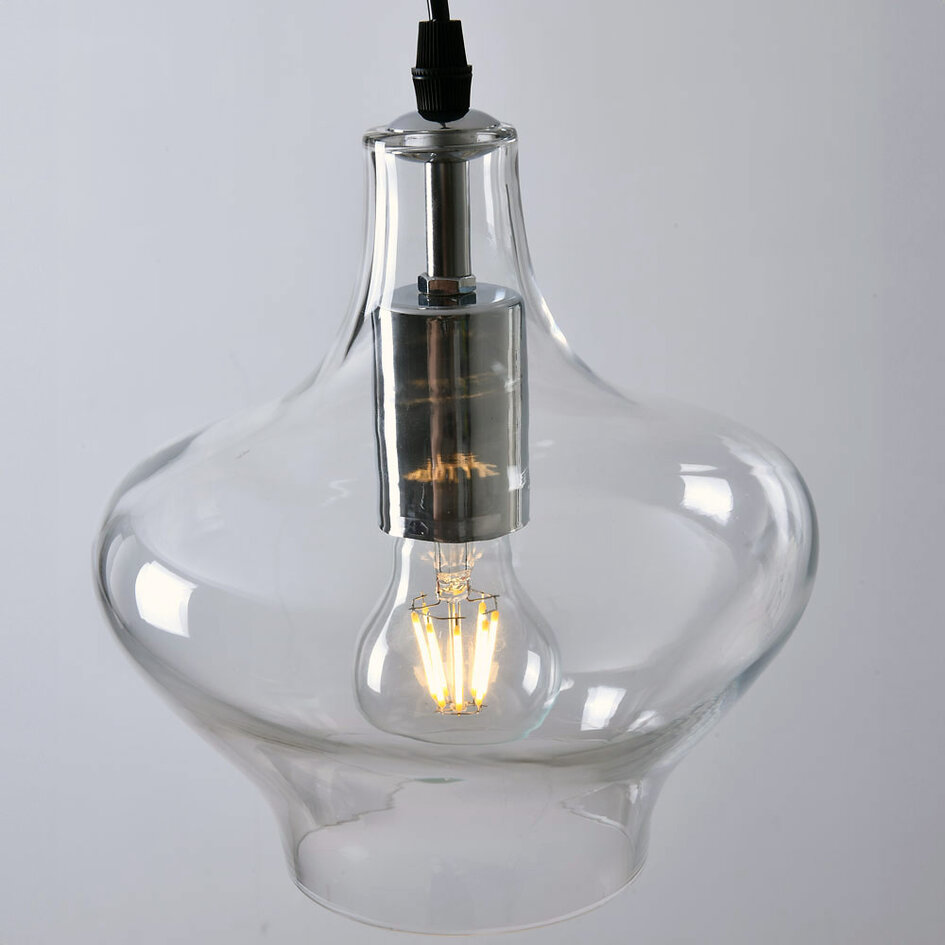 Loftpendel med klart glas, 1 x E27 - Trinidad - Variant 3