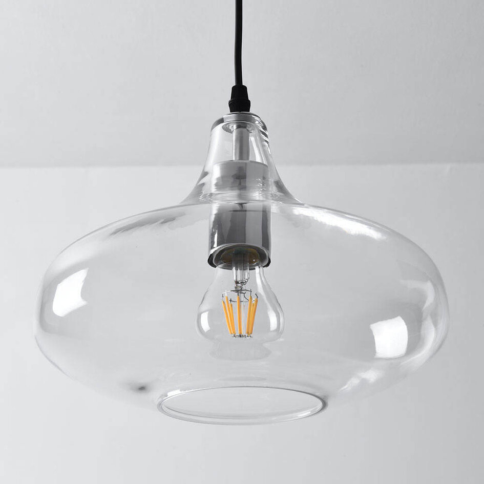 Loftpendel med klart glas, 1 x E27 - Trinidad - Variant 1