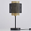 Fishnet bordlampe - Ava - sort og guld