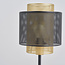 Fishnet bordlampe - Ava - sort og guld