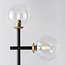 Bordlampe med 2 transparente glaskugler - Chase