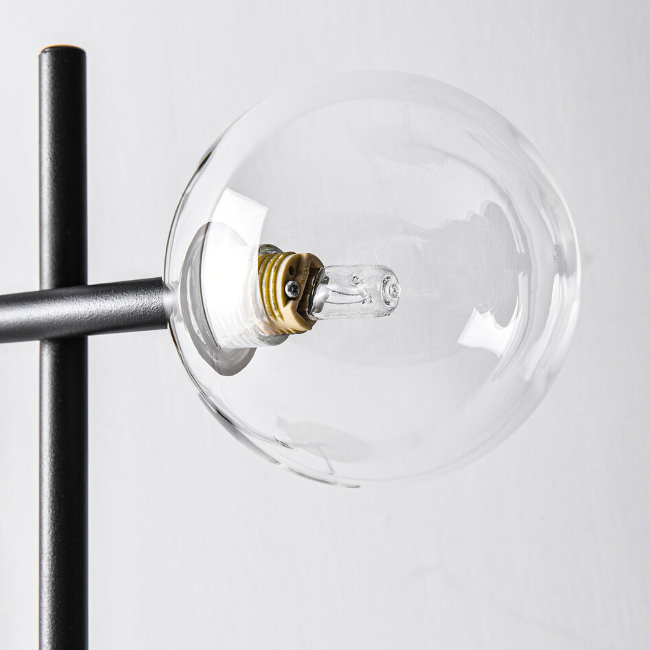 Bordlampe med transparent glaskugle - Glenn