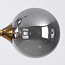 Loftslampe med 6 glaskugler - Aster - guld med røgfarvet/smokey glas